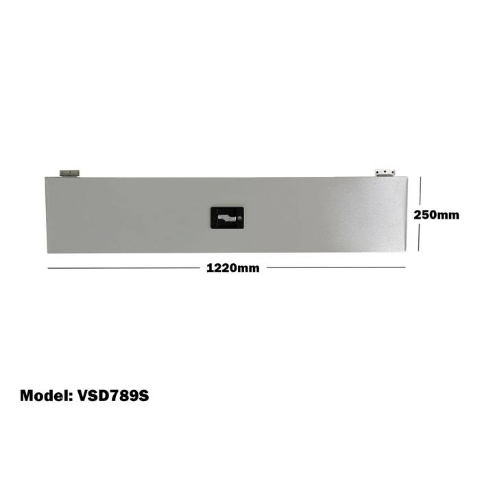 VAN SHELVING 1220MM(L) X 250MM(H) LOCKABLE DOOR SINGLE TIER FOR VAN SHELVING SYSTEM VSD789S