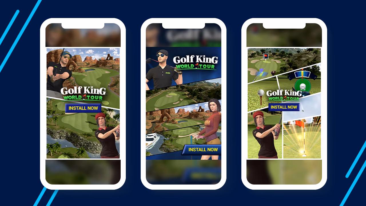 Golf King Higher CTR After Introducing New Creatives