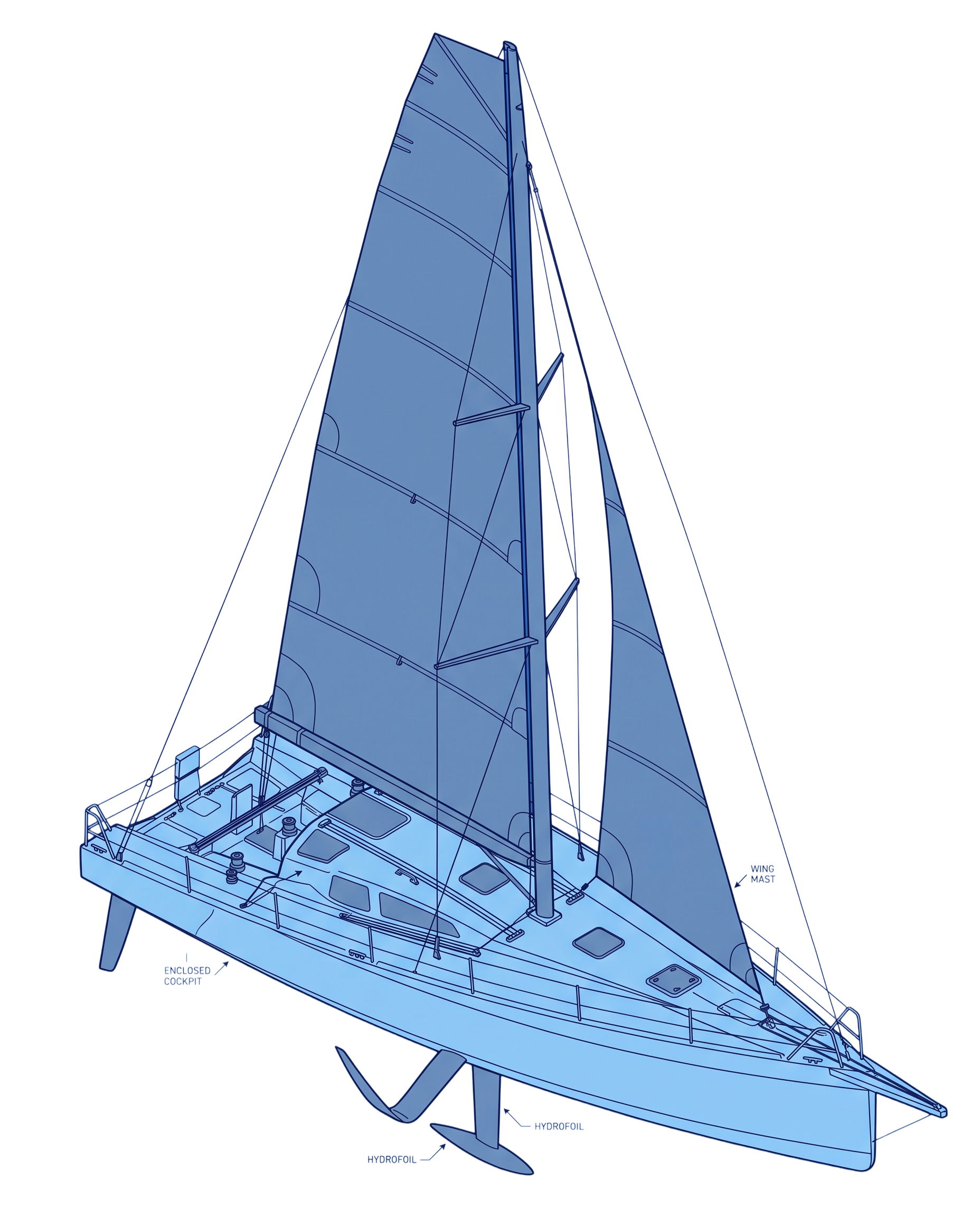 Voilier de course IMOCA
