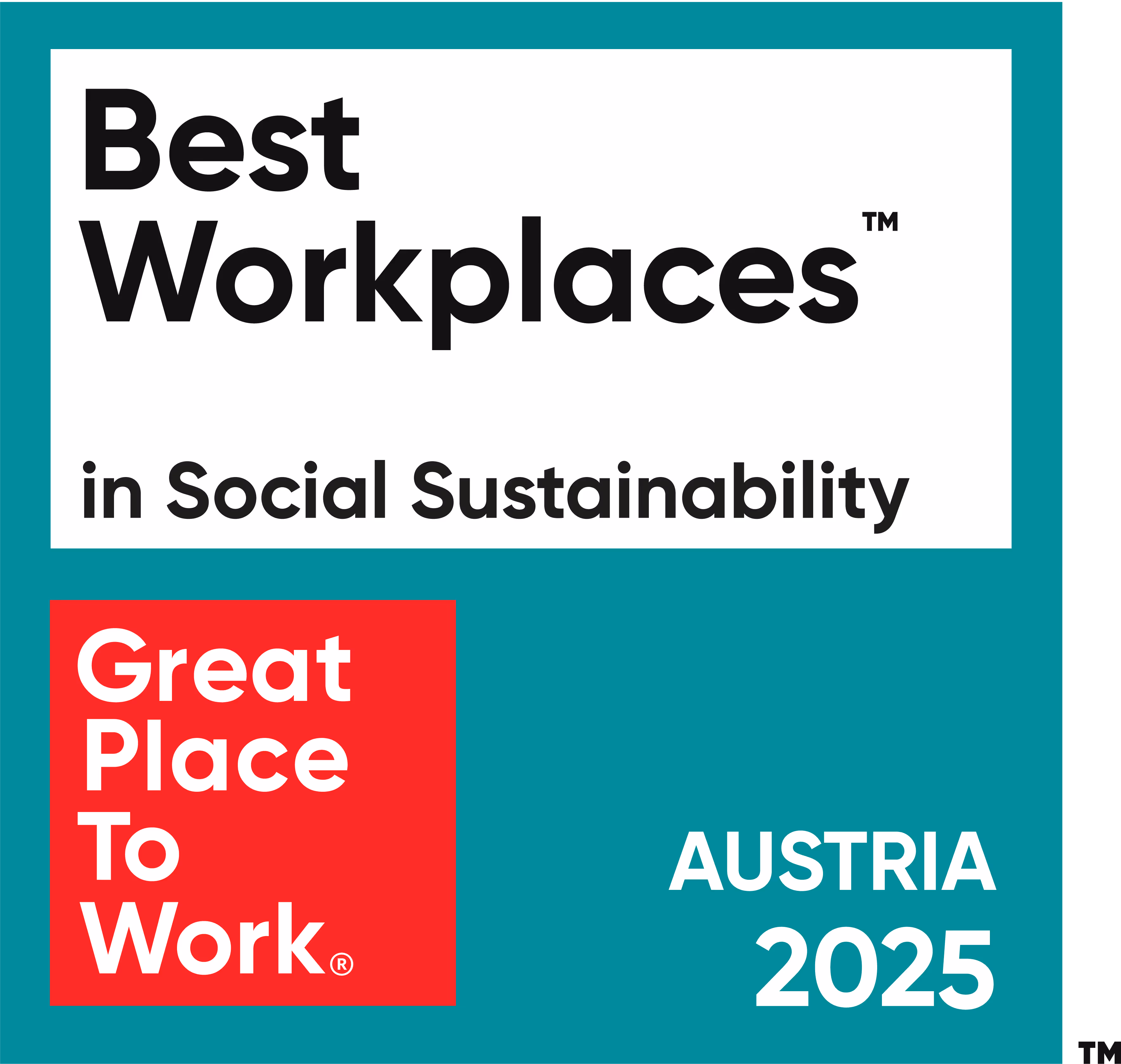 Great Place To Work - Best Workplace in Social Sustainability 2025 - Arthrex Austria