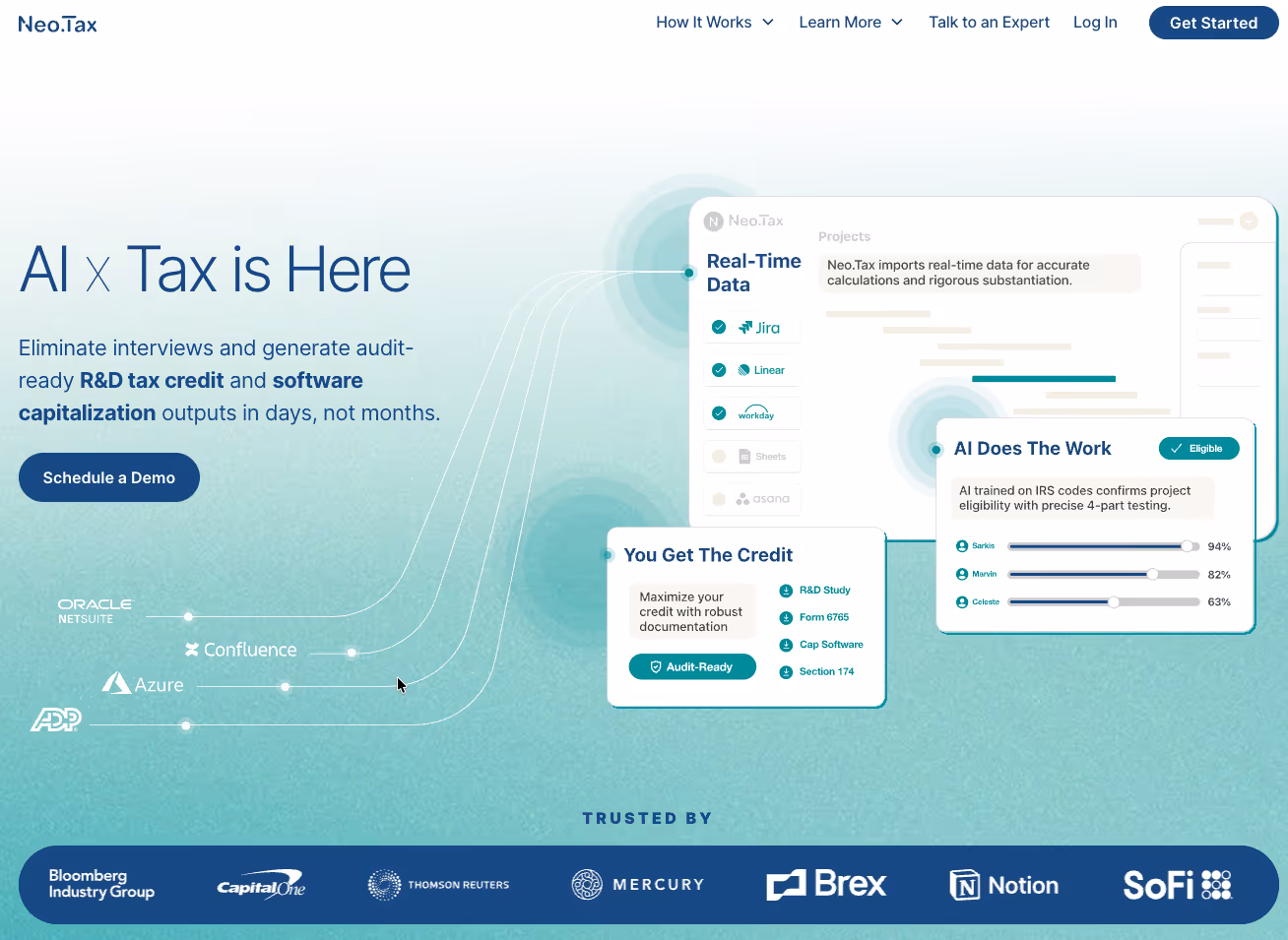 Neo Tax Dashboard View
