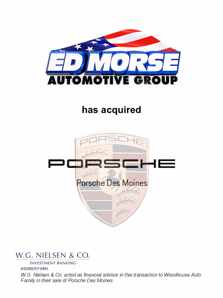 Ed Morse Automotive Acquires Porsche Des Moines