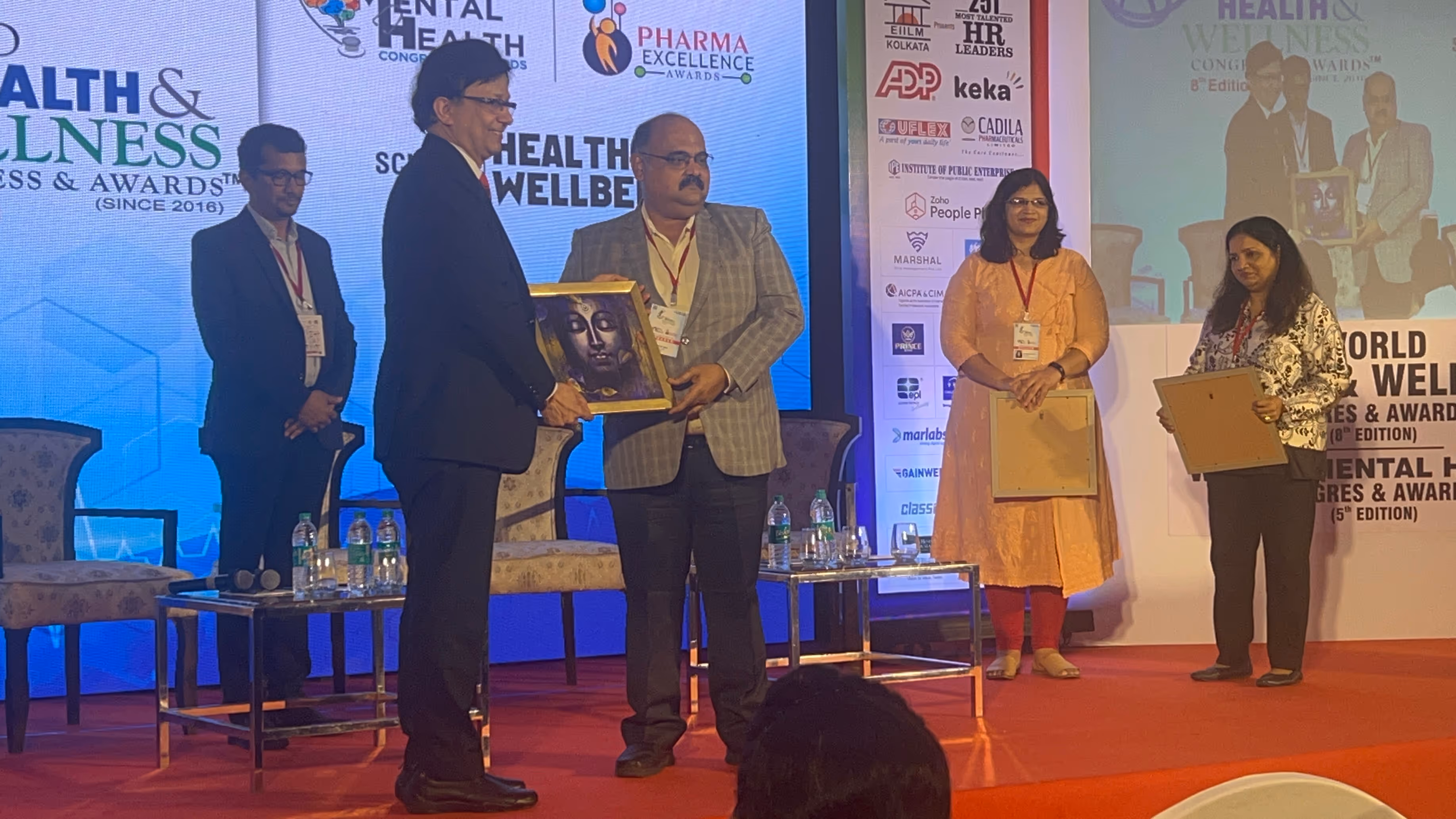 Kandarp Bhatt addressing World Health & Wellness Award