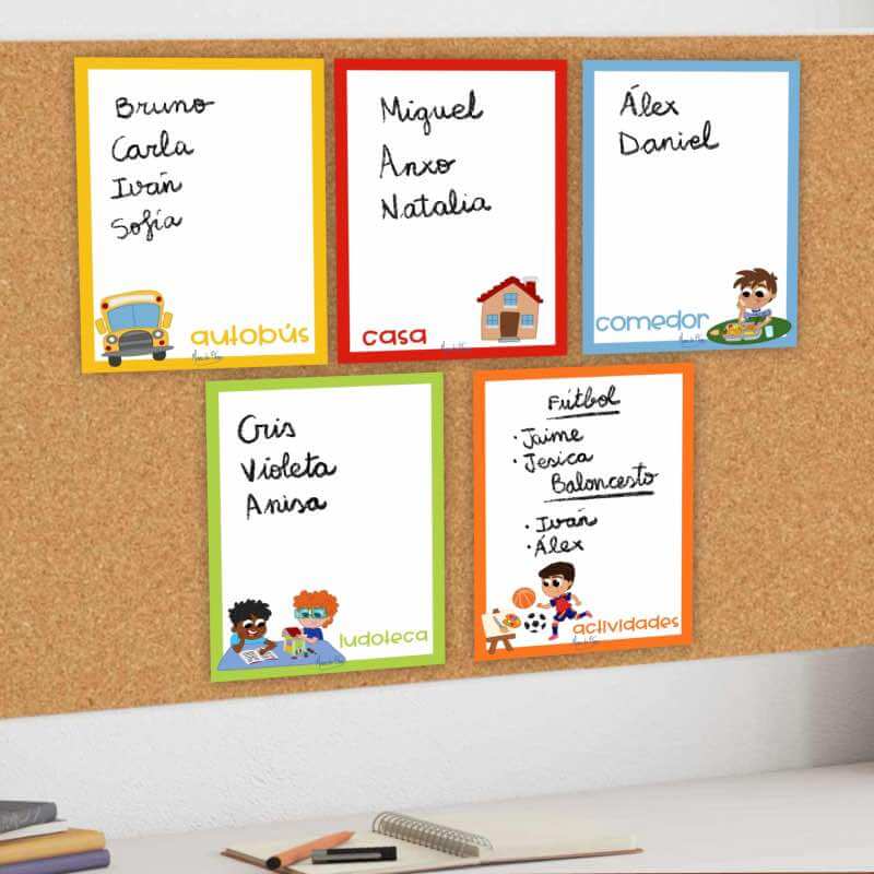 Carteles servicios aula