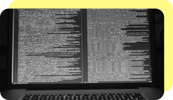 Unstructured data that is extracted using optical character recognition (OCR) in RPA is shown on a computer screen.