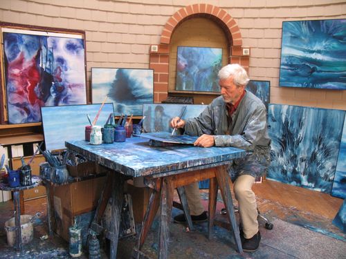 Fließende Acryltechniken: Interview mit Gernot Minke