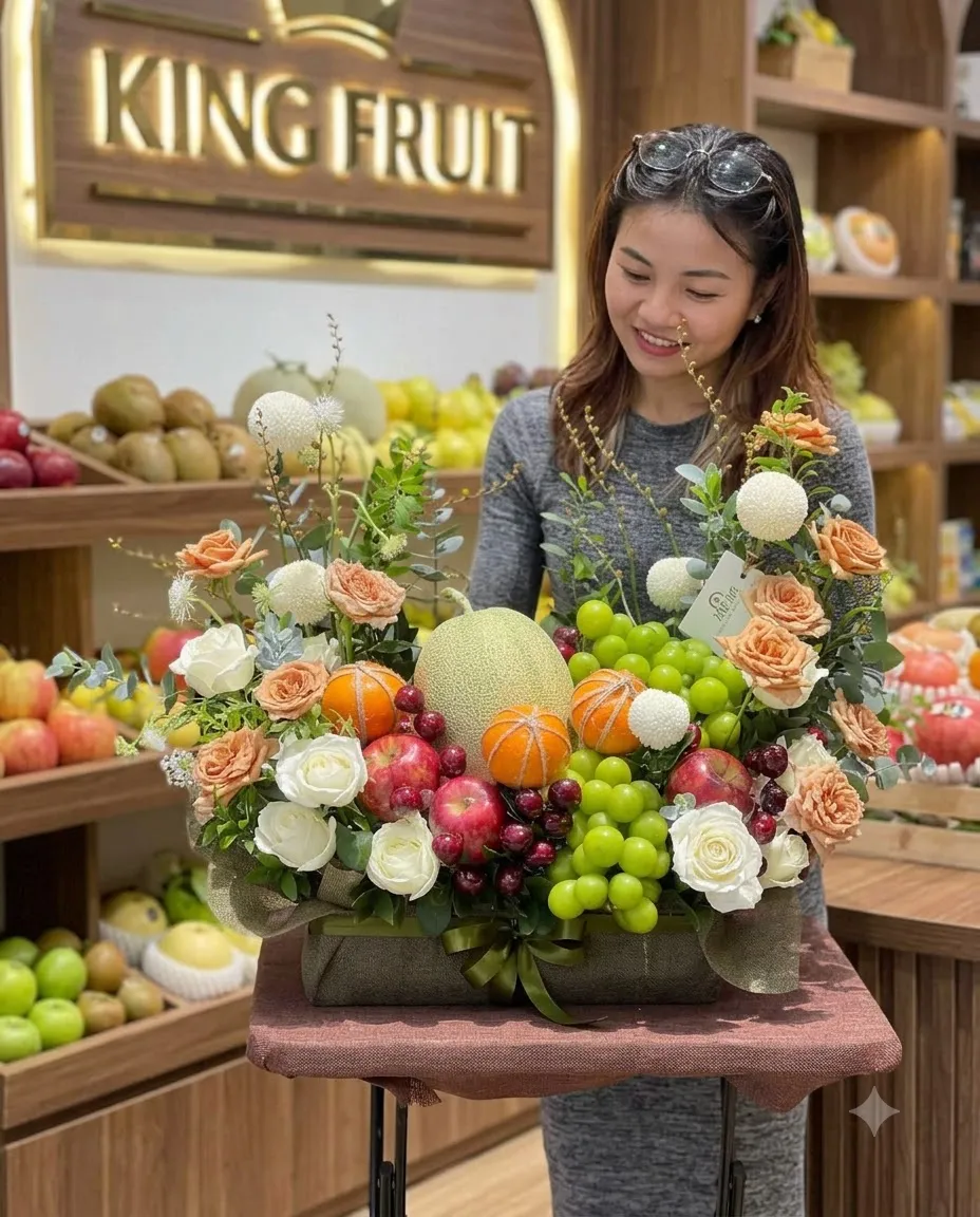 Giỏ hoa quả, giỏ trái cây nhập khẩu của King Fruit