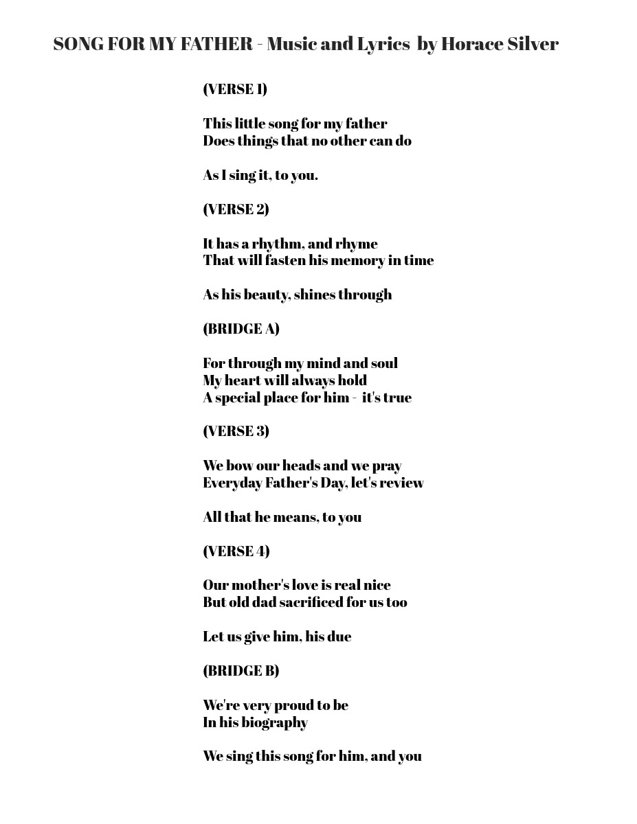 page 3 of the vocal jazz audition materials