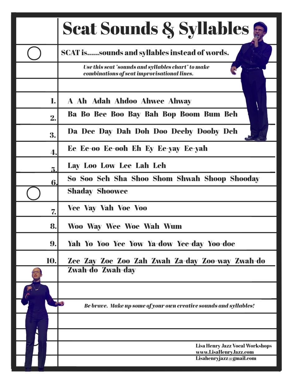 page 4 of the vocal jazz audition materials