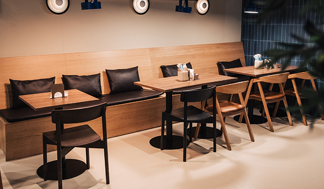 Masser af sidepladser på vores restaurant i Rødovre