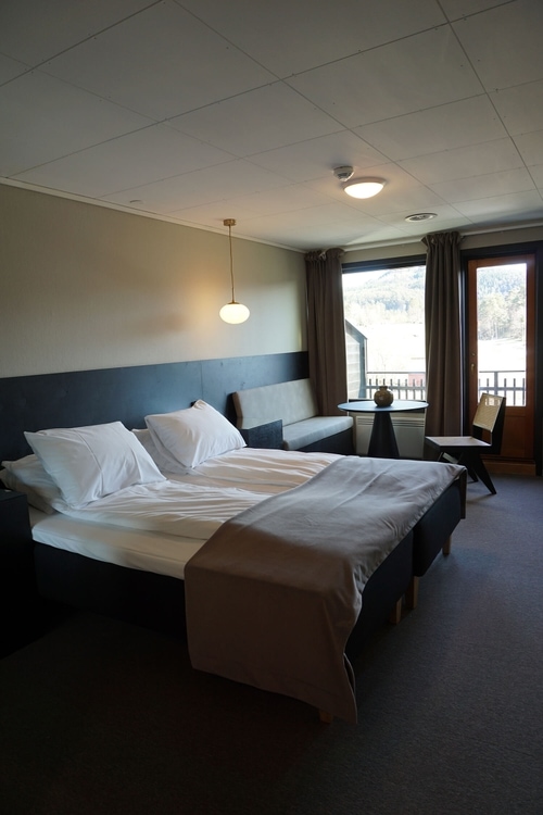 Hotel room beds