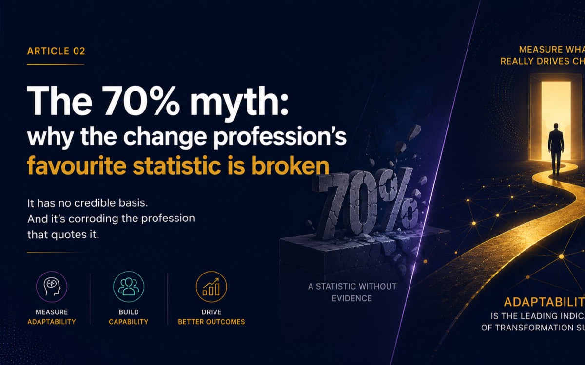The 70% myth: why the change profession's favourite statistic is broken
