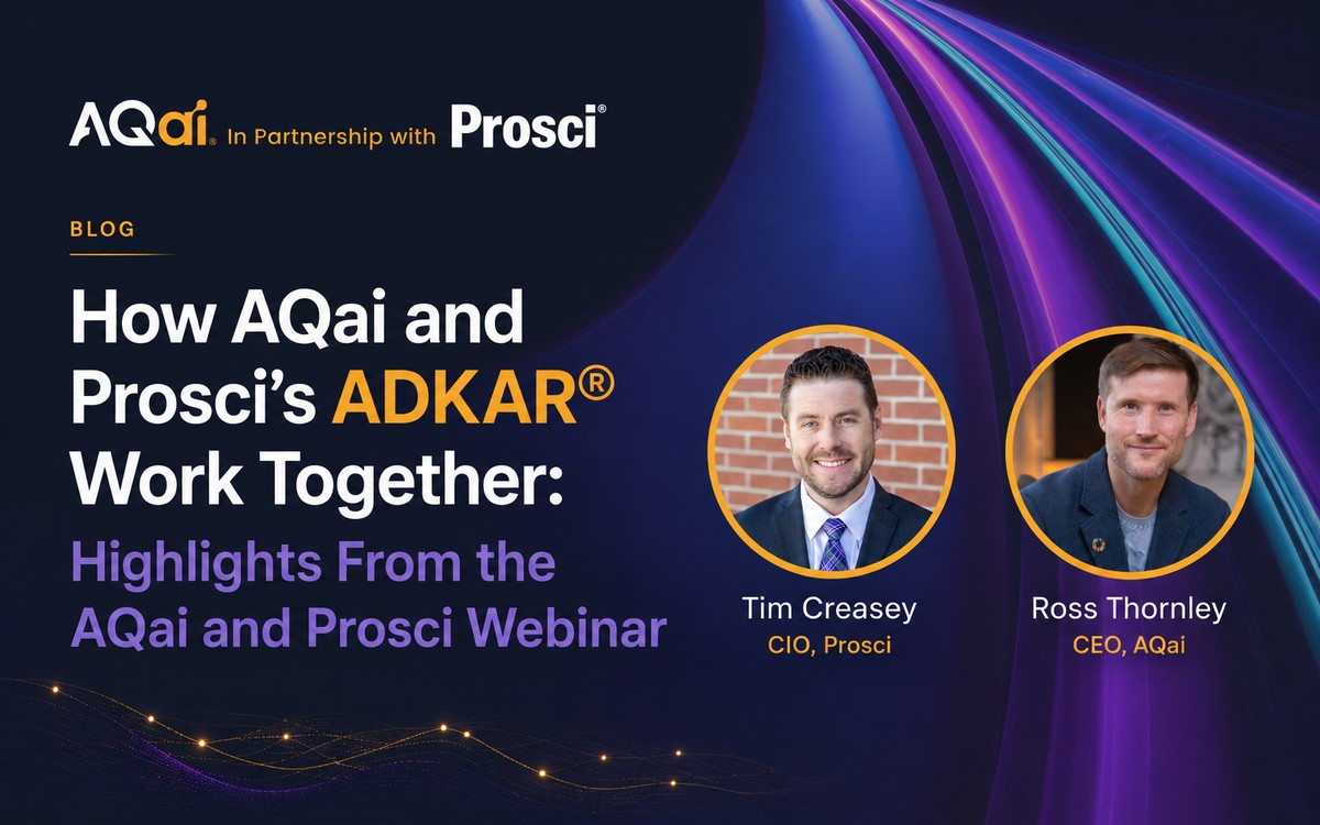 How AQ and Prosci's ADKAR® Work Together: Highlights From the AQai and Prosci Webinar