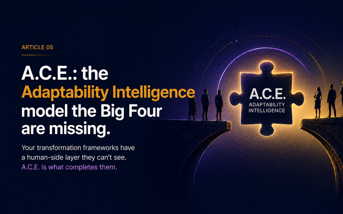 A.C.E.: the Adaptability Intelligence model, the Big Four are missing