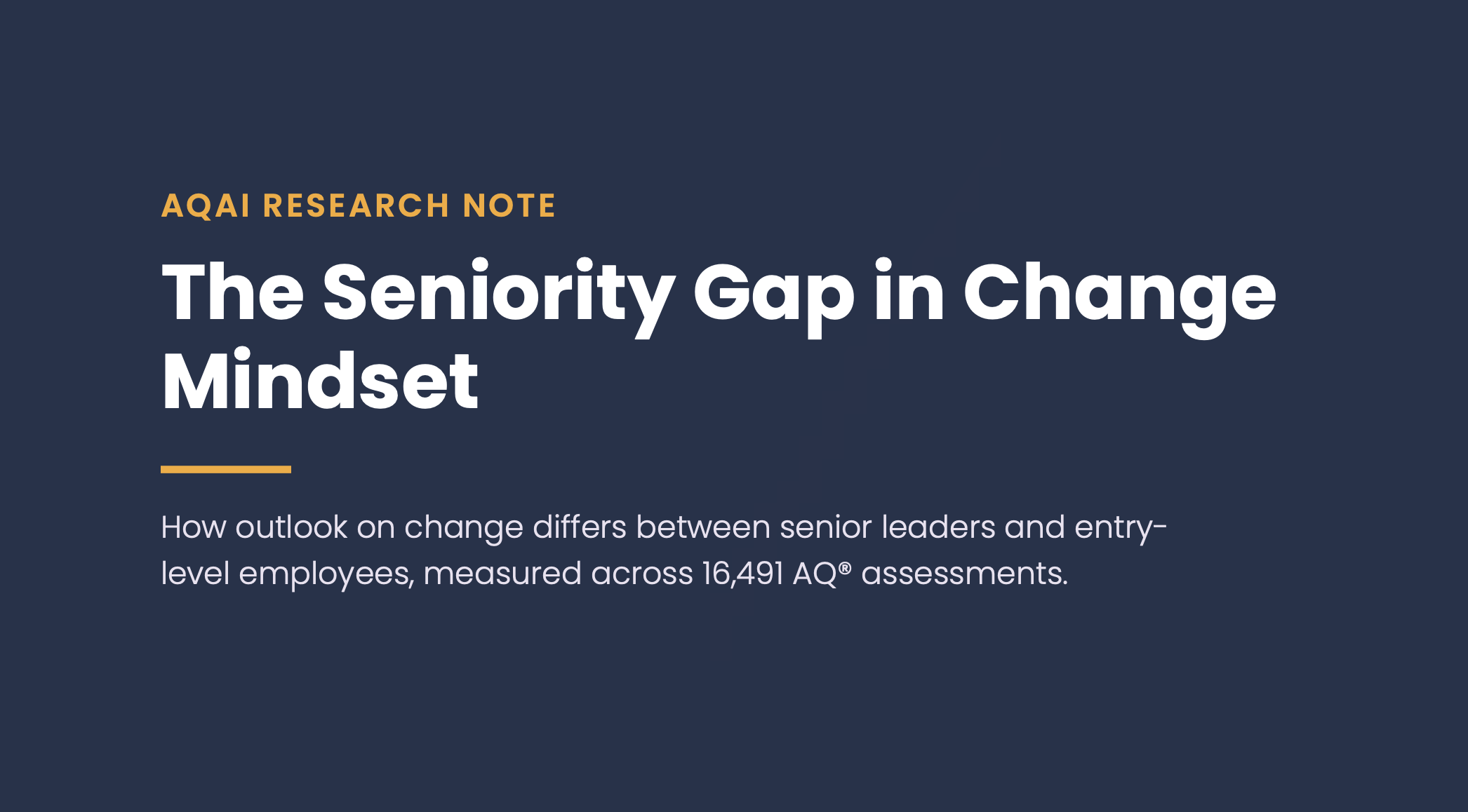 Research Note: The Seniority Gap in Change Mindset