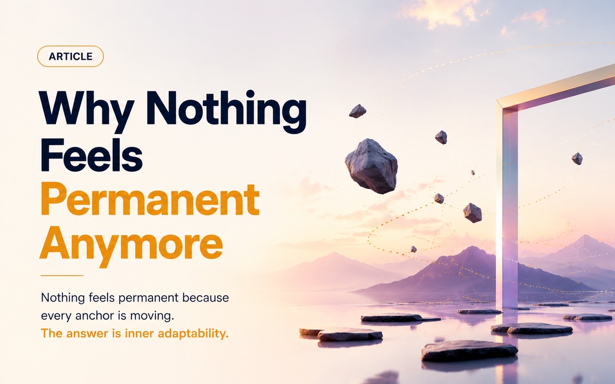 Why Nothing Feels Permanent Anymore