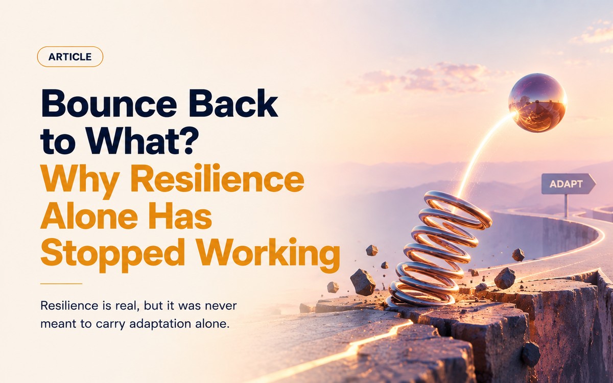 Bounce Back to What? Why Resilience Alone Has Stopped Working
