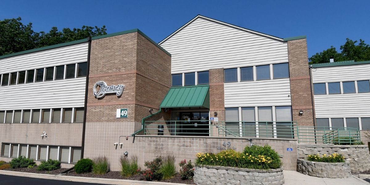 brick building on journey campus numbered 49