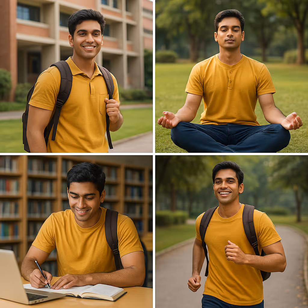 IIT students collaborating and studying together