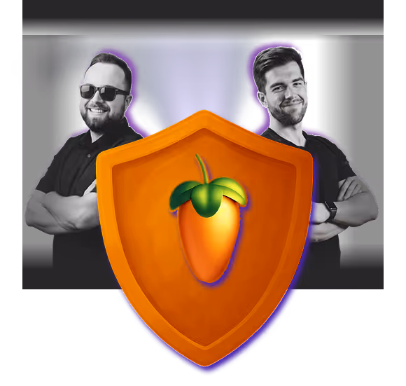 Mateus and Thomas Behind FL LOGO