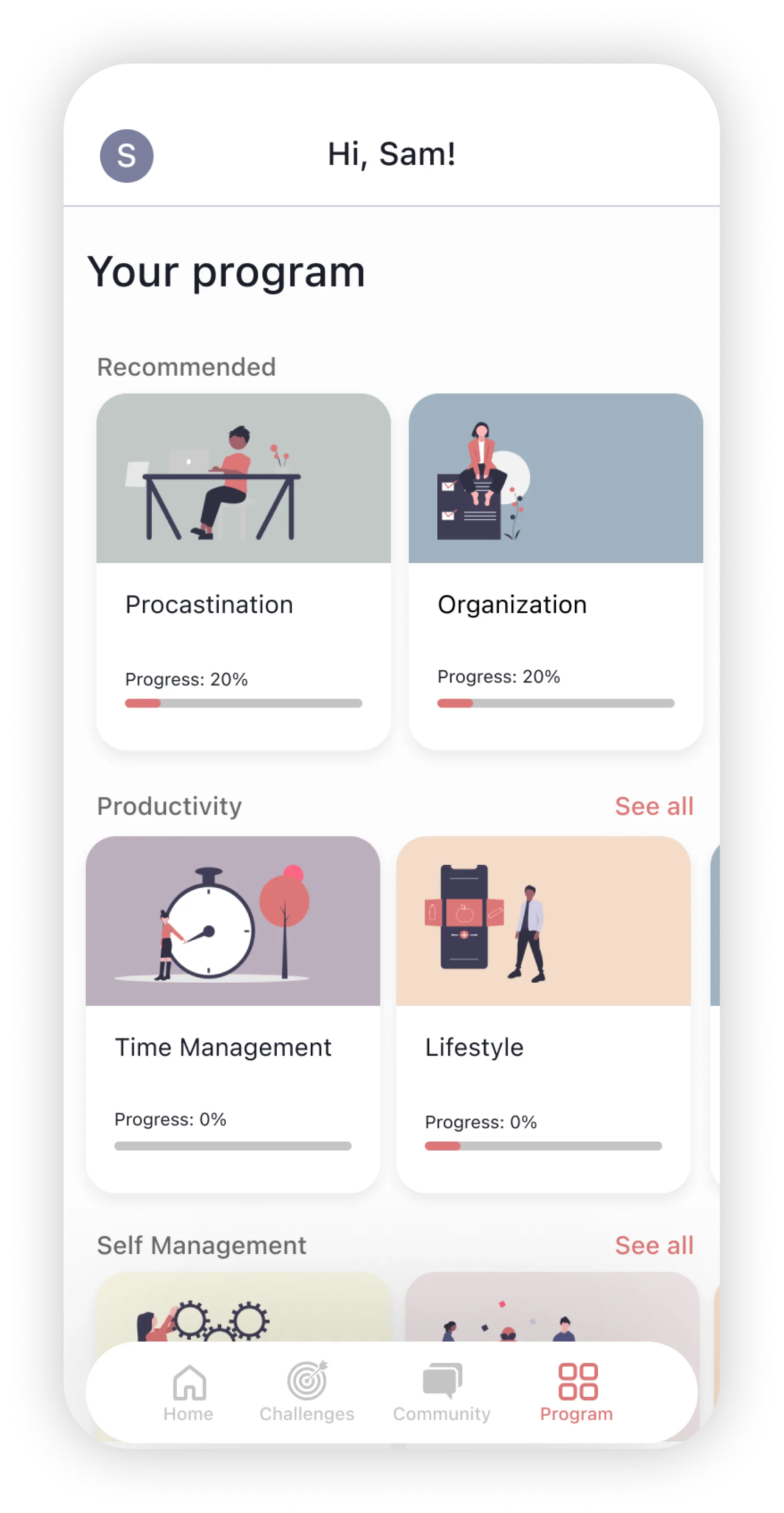 screenshot of how the app works