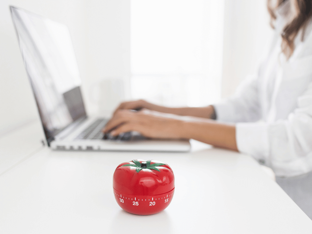 Pomodoro timer for ADHD motivation to create a sense of urgency for people who have time blindness