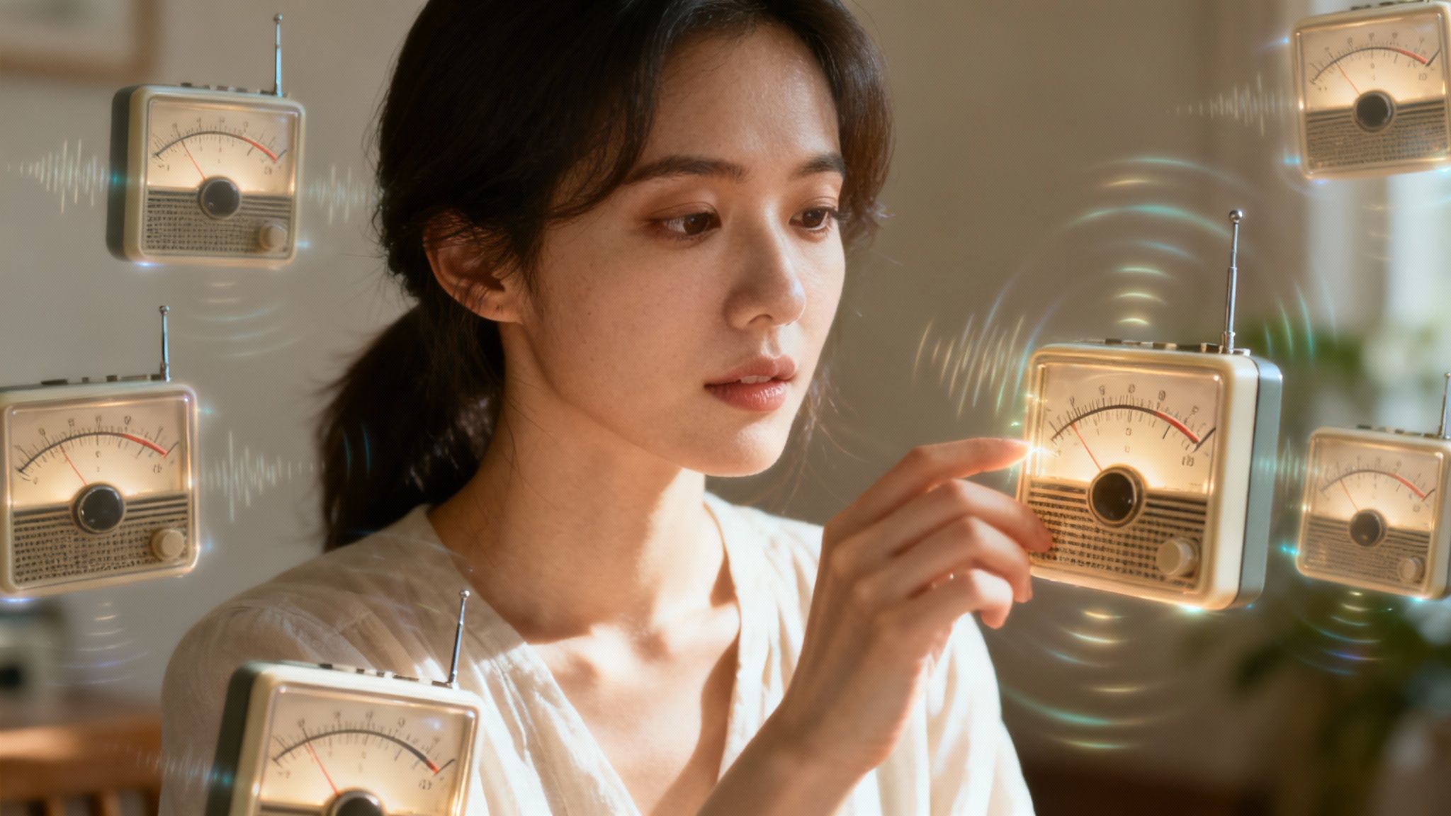 Woman looking out a window with a thoughtful expression, symbolizing the internal world of inattentive ADHD