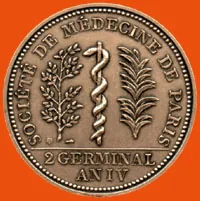 Bronze medal of the Société de Médecine de Paris