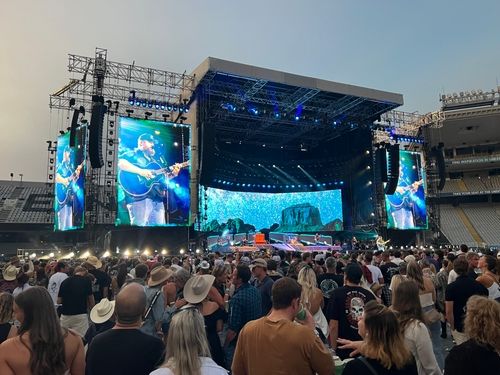 Luke Combs Stage Roof Structure