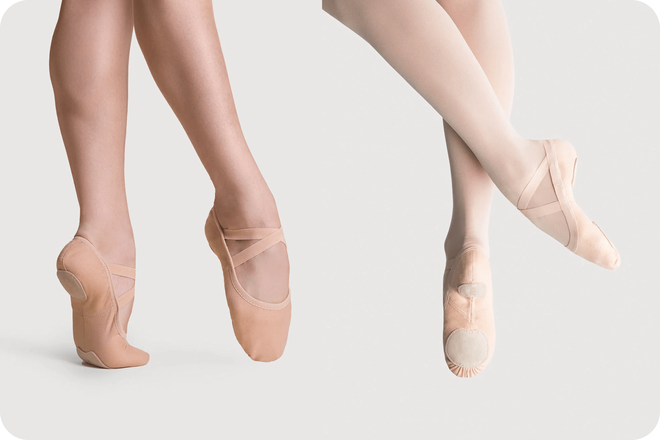 Photo of two dancers' feet