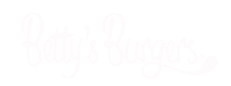 Betty's burgers logo white