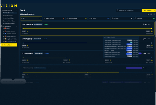 Portvision Api Container Tracking API – Vizion