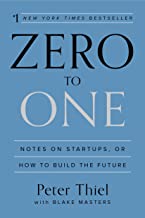 Zero to One by Peter Thiel with Blake Masters — book cover