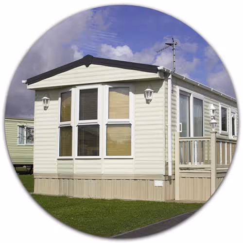 mobile home exterior - Mobile (Manufactured) Home Insurance concept