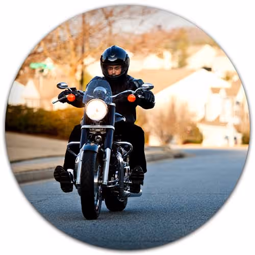 rider on motorcycle - Motorcycle Insurance concept