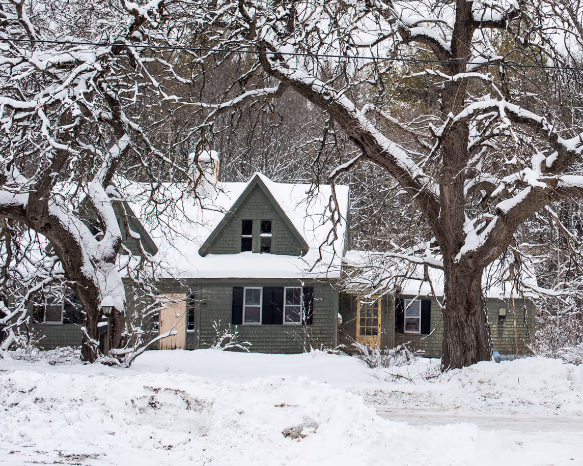 Old Farmhouse in Winter