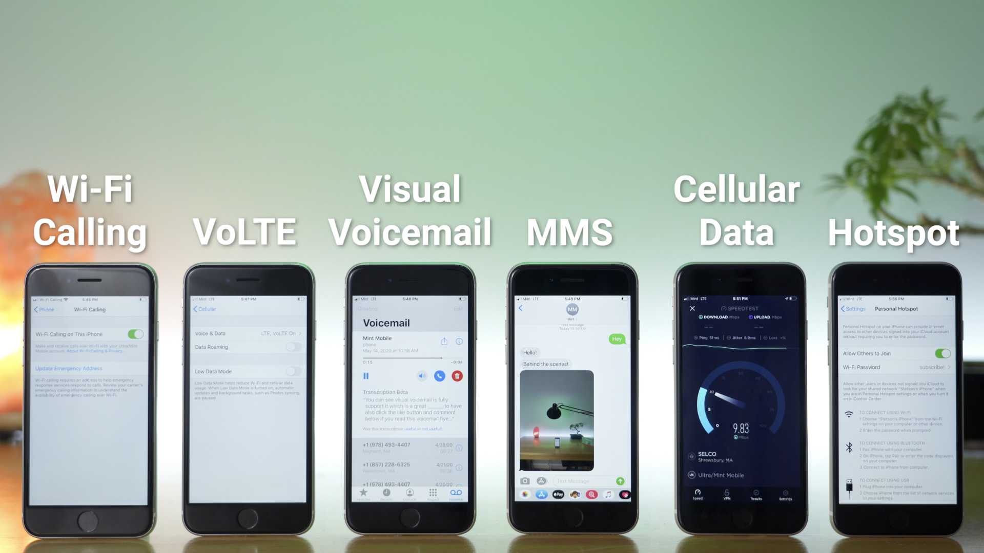 Mint Mobile supports all features on iPhone SE the moment you insert your SIM card