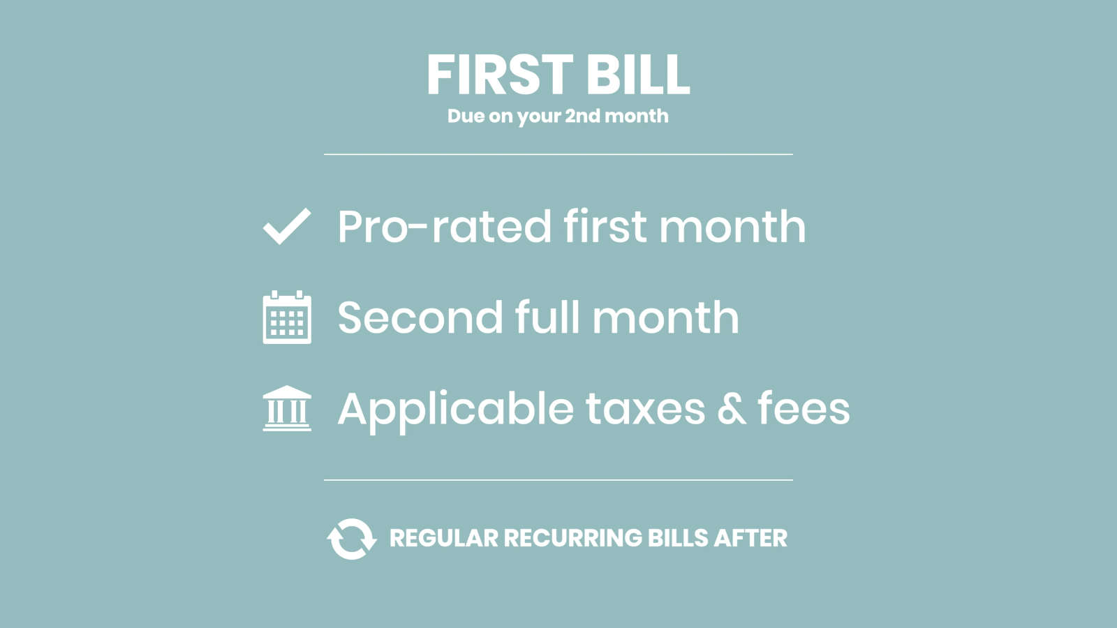 CircledIn's plans are postpaid, meaning you pay for your service at the end of the month