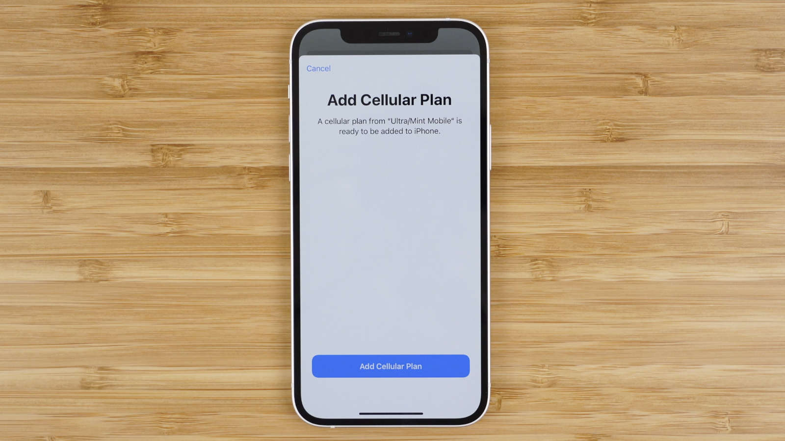 add cellular plan using eSIM on iPhone