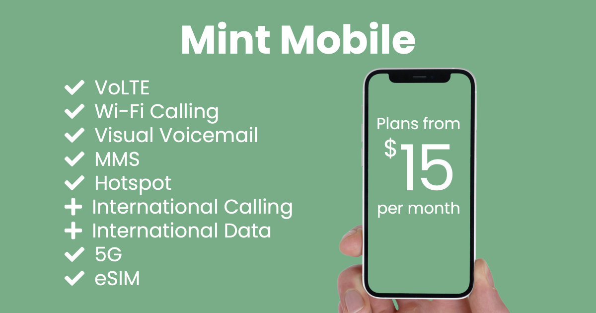 Mint Mobile plan features and starting price