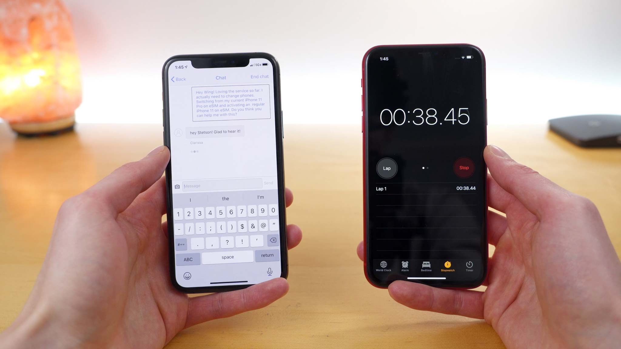 contacting Wing customer support via their mobile application