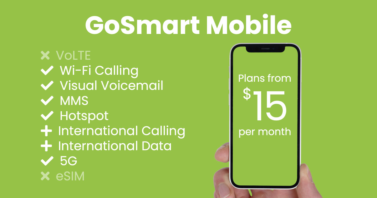 GoSmart Mobile plan features and starting price