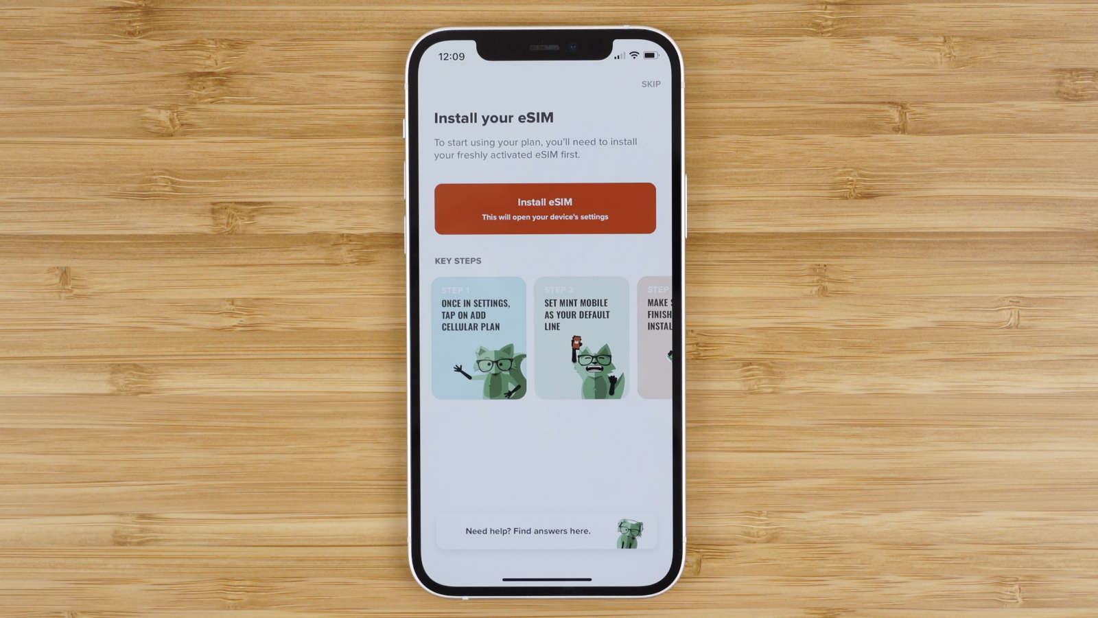 install Mint Mobile eSIM