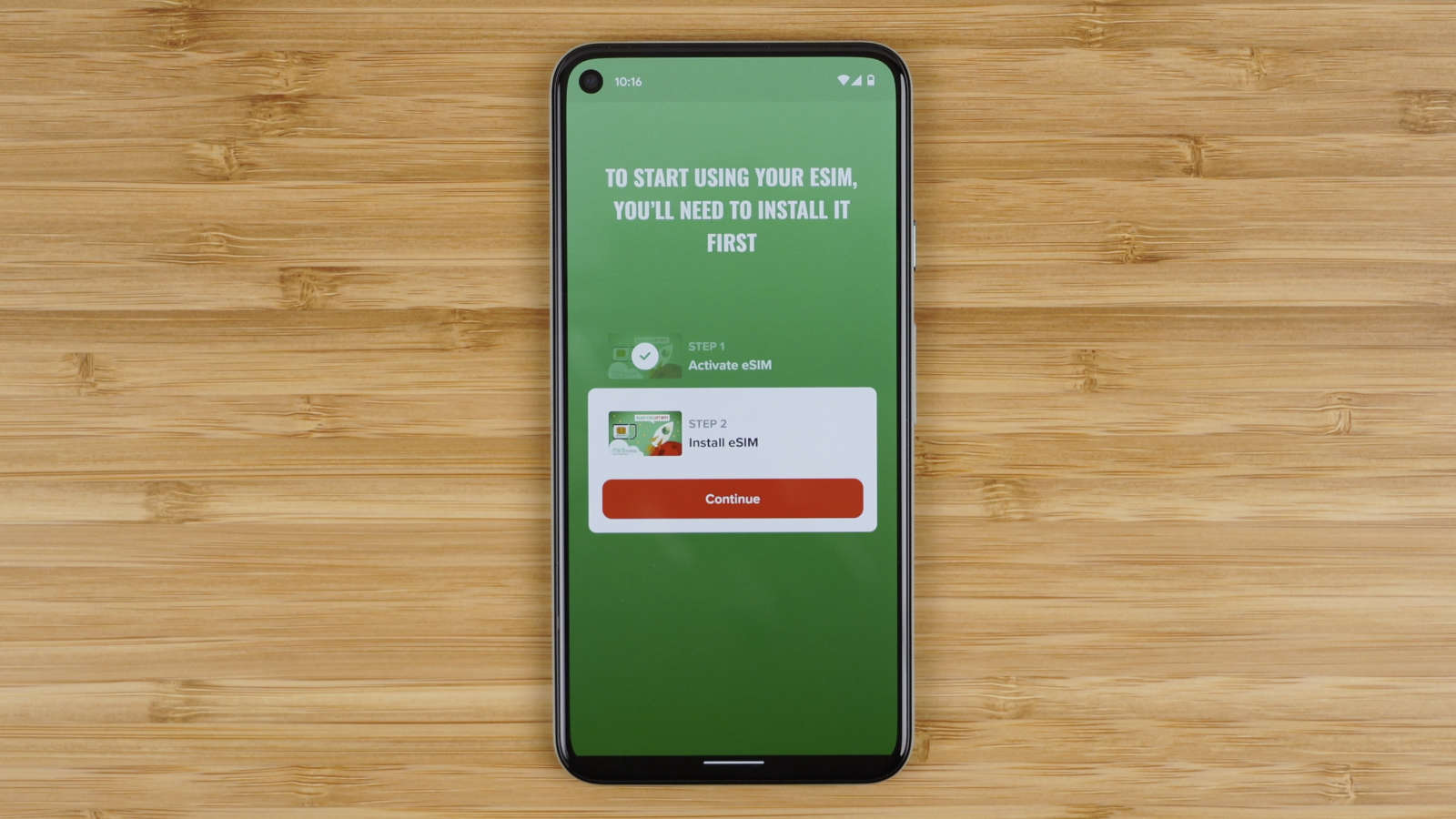 install Mint Mobile eSIM on Pixel 5