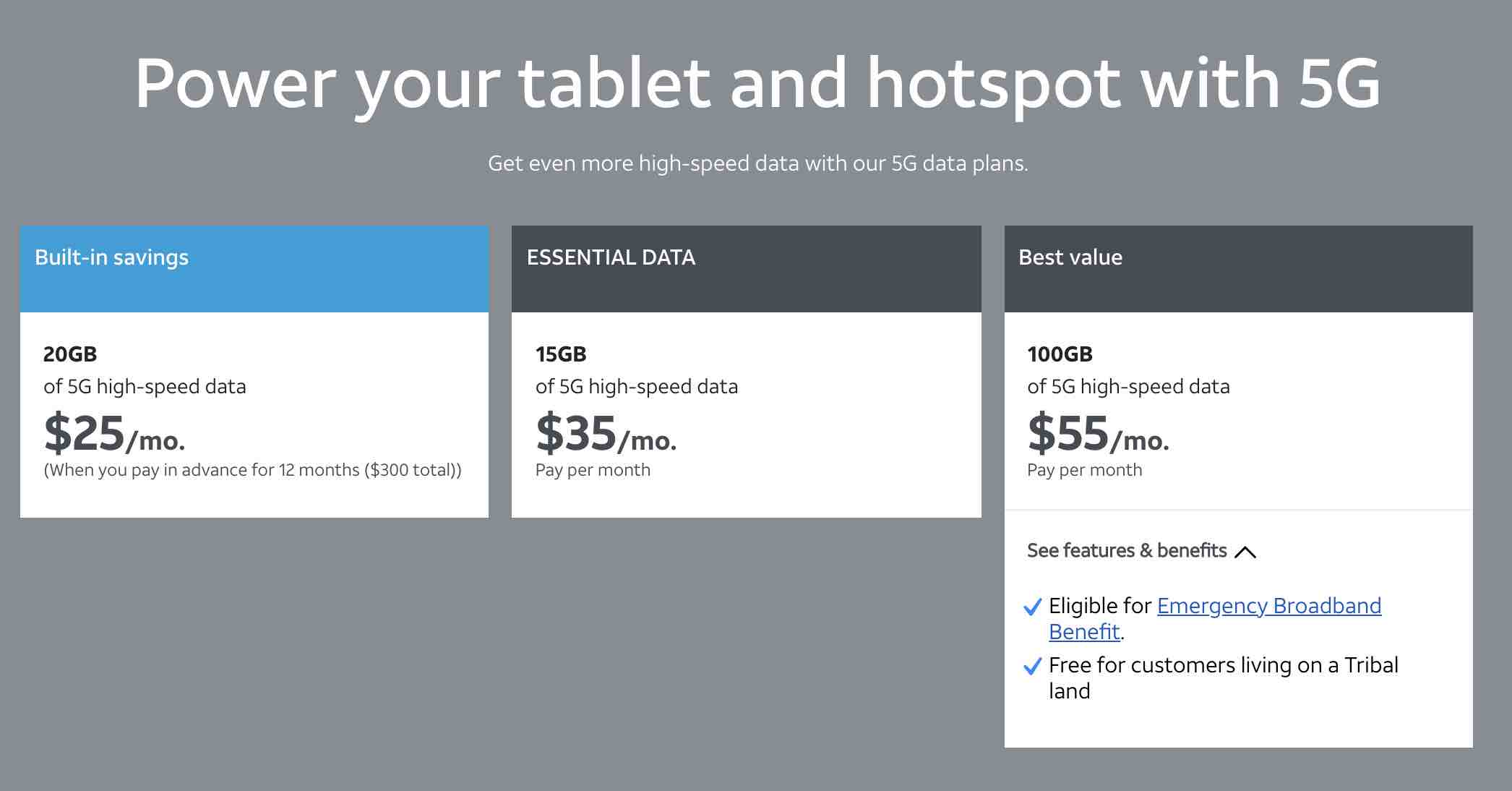 AT&T's Prepaid Data Plans