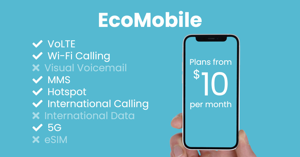 EcoMobile plan features and starting price