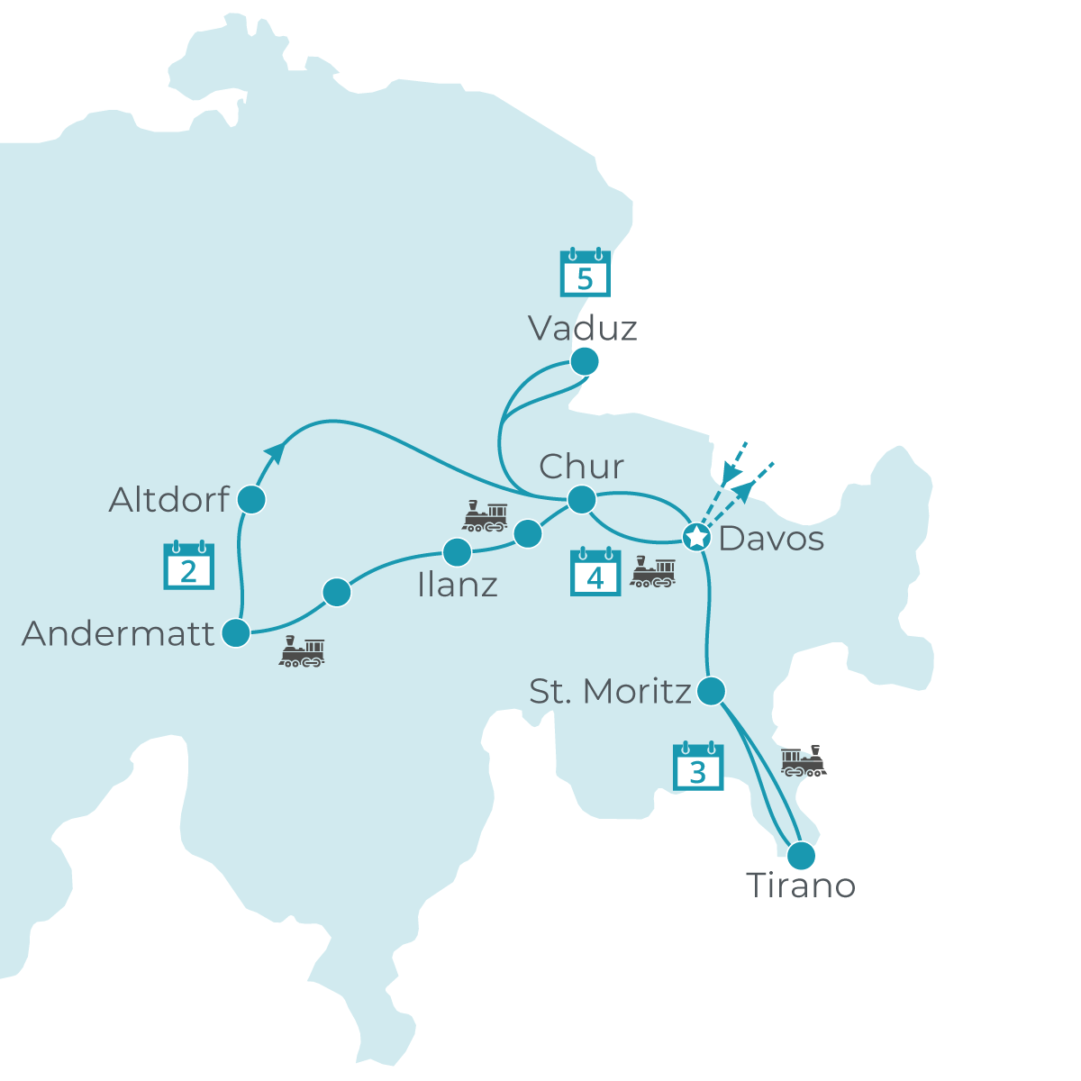 Die schönsten Bahnstrecken der Schweiz