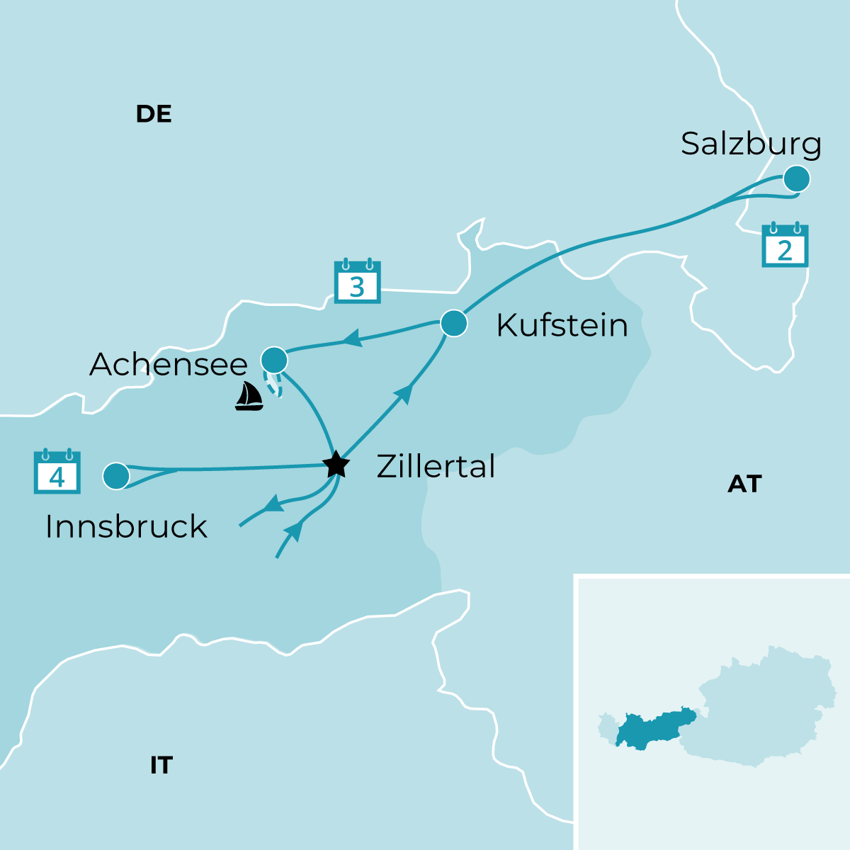 Adventslichter in den Alpen