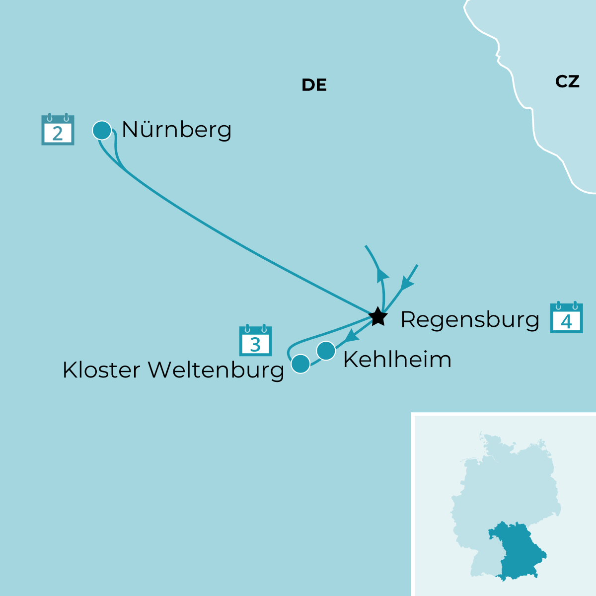 Festlicher Zauber in der romantischen Stadt