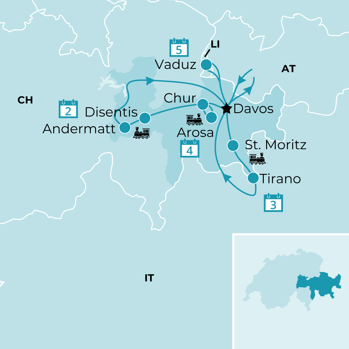 Die schönsten Bahnstrecken der Schweiz